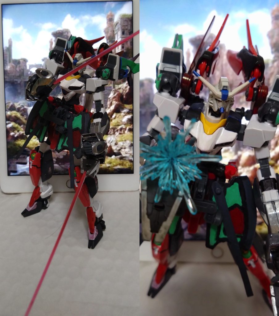 追加武装で使用可能になったのはアームに内蔵された『ビームサーベル』と『パルマフィオキーナビーム砲』。