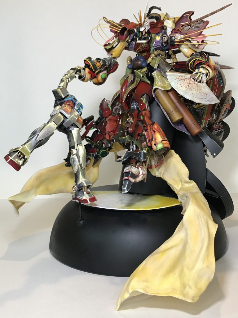 太陽光のみで撮ったものこの角度だとガンダムがラストシューティング。