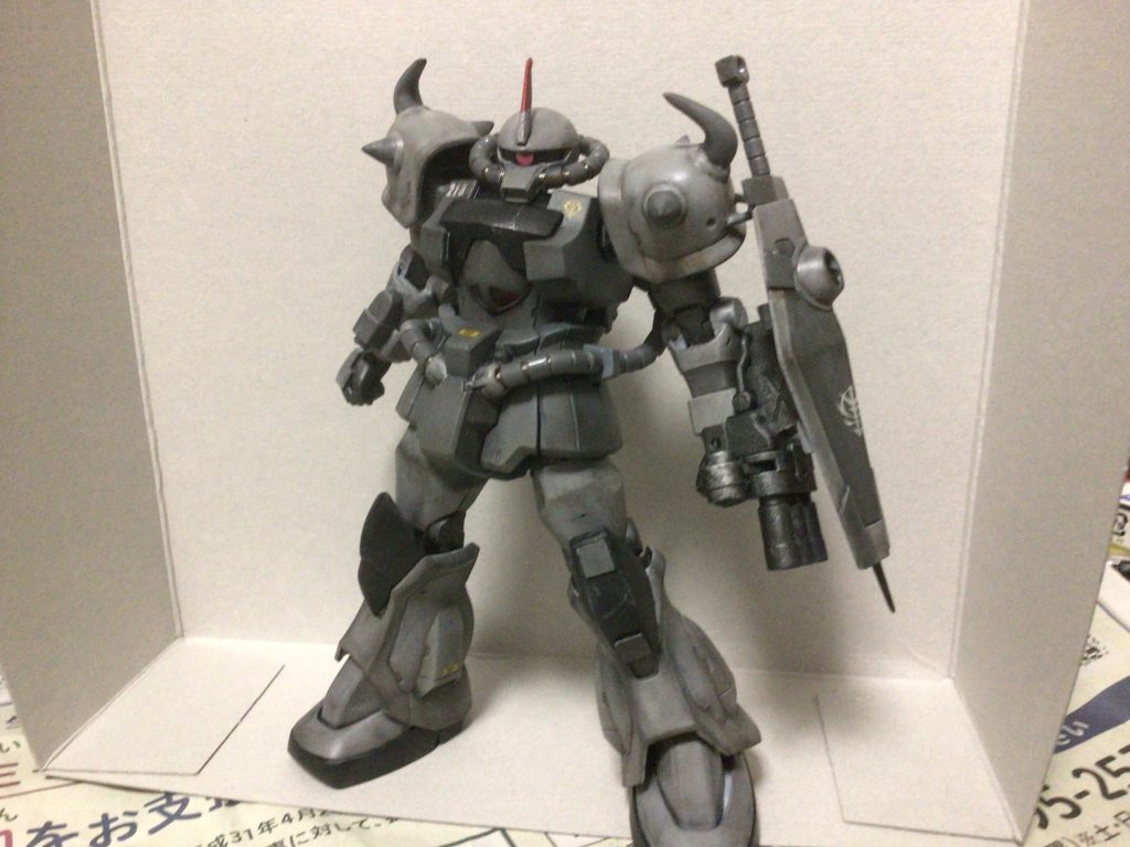 置換した動力パイプと錆ウェザリングがいい感じ。