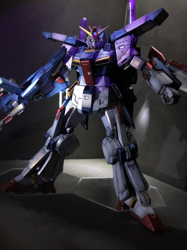 ハイメガキャノン、発射直前的なイメージです。一応少し蛍光クリアを塗布。