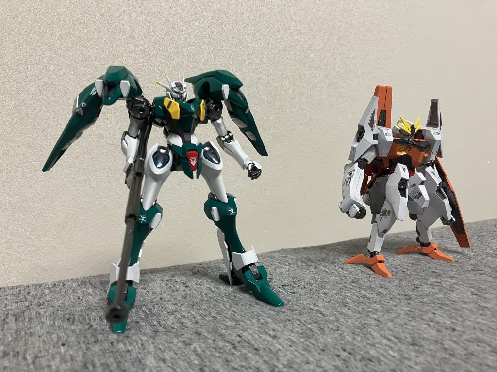 前回のルブリスソーンとツーショットルブリスウルは既に素組みは終えていてシュバルゼッテは2次予約で9月ごろに届くので時間はかかりますが水星ソレスタルビーイングは完成できます