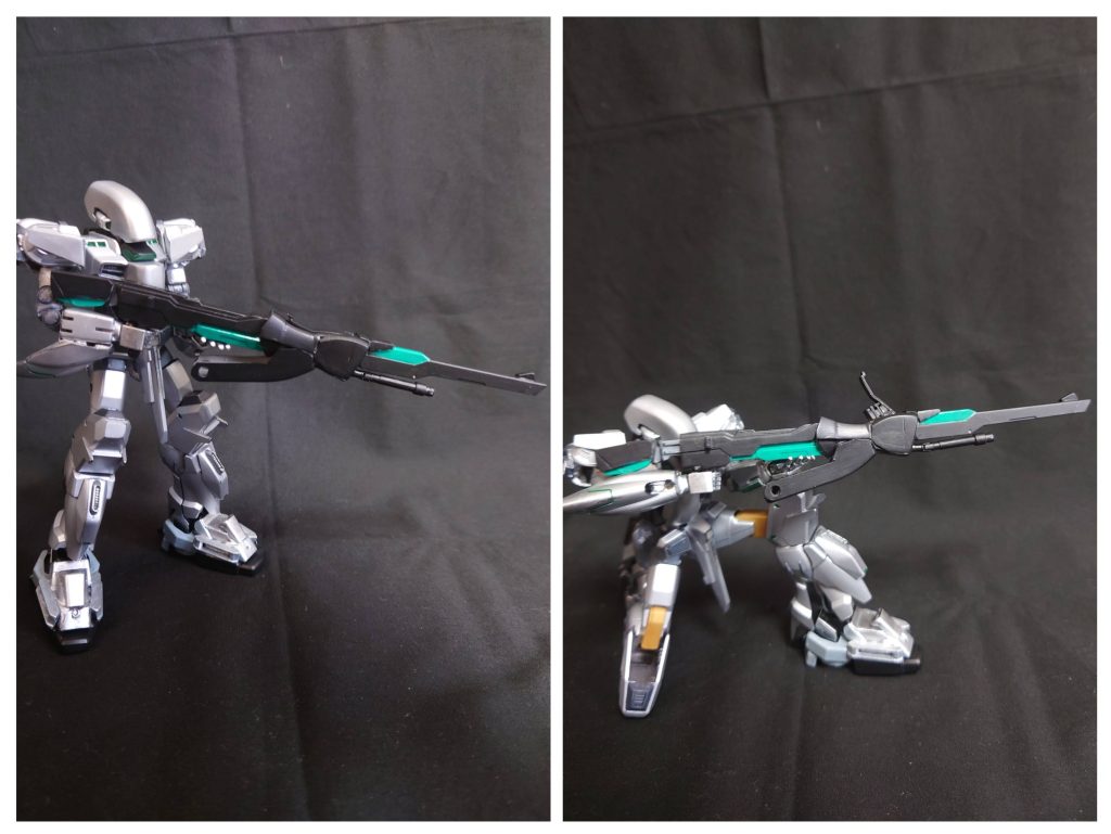 ・デパーチャーライフル 地形を変える為に開発されたライフル。 非常重く、サイズも大きく、反動も大きい為、取り回しがとても悪い。 1射ごとに冷却が必要。 威力を調節すれば連射が可能。であるが、威力を抑えてなお、反動相殺機能の限界を超える反動が発生する為、連射は推奨されていない。・・・「兵器にとって、戦いとは、勝利するための過程でしかない思想も主張も、敗北もいらないただ勝利すればいい故に、わたしのガンダムは『引き金』であればいい」・・・・ ・・