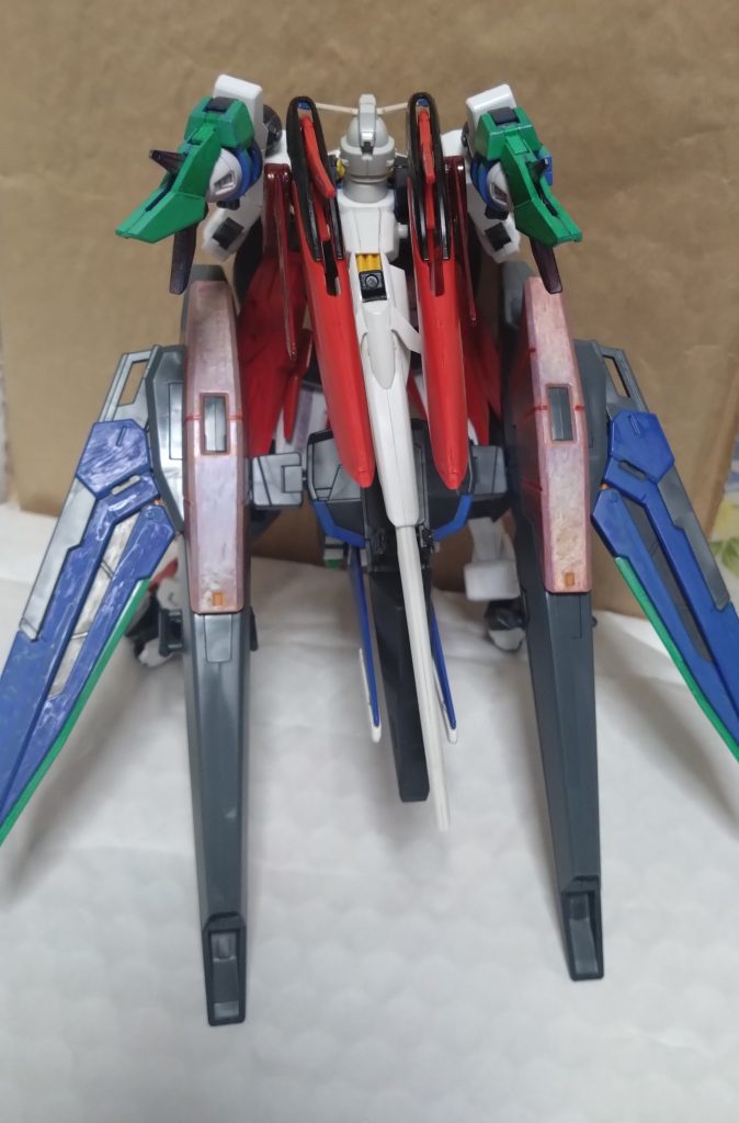 イクシードファイターを装着した姿。高速での移動時、特に空中戦等の高速戦闘で見られる姿。『GNキャノン』の使用も可能。リベロはこのノーマル時でMS3機分のパワー・エネルギー・推進力を持ち、イクシードファイター装着時では5機分に。大型で、しかも複雑な変形を持つリベロには十分かもしれないが、他の形態によってパワーやエネルギー等が段々と増えていき、最大9機の力を持つMSに。更にイクシードファイターのGNキャノンのコンテナにもエネルギータンクが内蔵されており、一つで一機分のエネルギーがある。