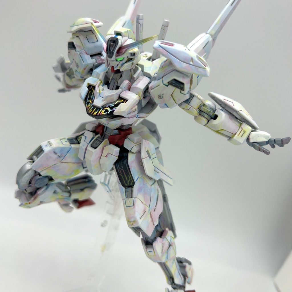 ＨＧガンダムキャリバーン　パーメットスコア10　水星の魔女 赤く輝く胸部シェルユニットをインモールド成形で再現！『水星の