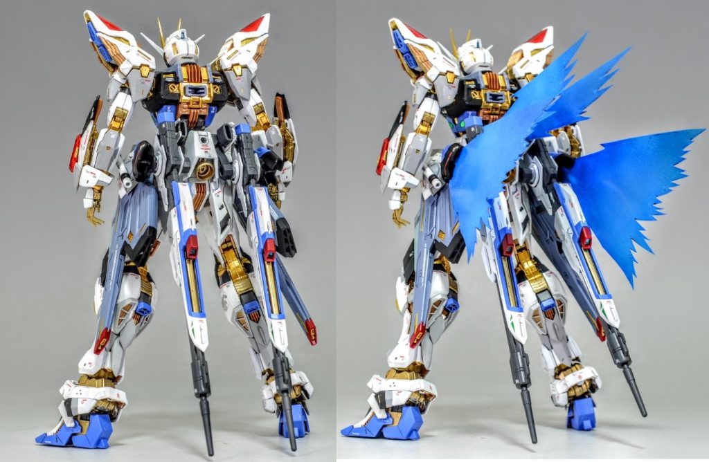 腰部に装備したVLによりバックパック分離時でも高機動戦闘が可能です。VLのユニットにはラッチも増設しており新型ライフルの懸架もできます。