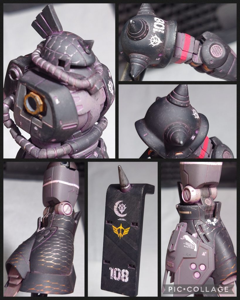 延長戦ではドライブラシをし過ぎた箇所や全体のつや消しを水研ぎで軽く落とした後に改めてチッピングや暗めの色でドライブラシをおこないました。また、胴体横も追加で塗り分け(筆塗り🖌🎨)をおこなってみました。最後のトップコートは通常のつや消しではなく、「つや消しスムースクリア」を使って質感を変えてみました。結果、個人的に満足行く仕上がりとなりました〜☺以上、最後までご覧いただきありがとうございました!🙇😃🍀✨