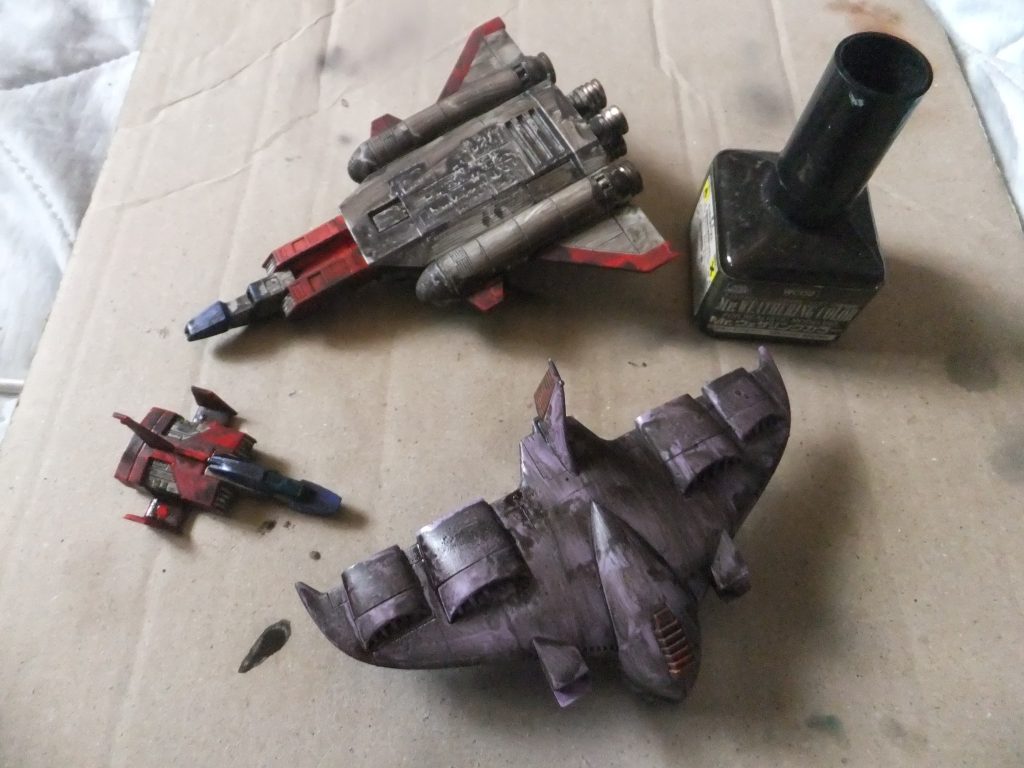 ウェザリングカラー・グラウンドブラウンで明度を落とします😅