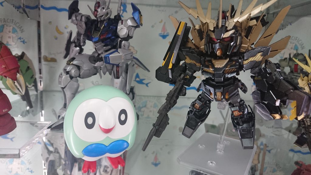 一緒に購入したモクローとも記念撮影。