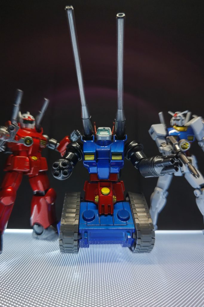 ガンタンクさんは面が広いだけに何か大変でした。あと腕の色も、薄めにするかがかなり迷いました。