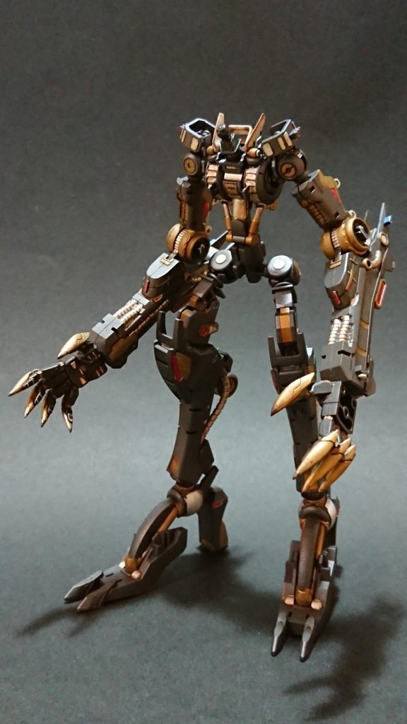 ガンダムフレームもお手軽ウェザリングを施しました!!