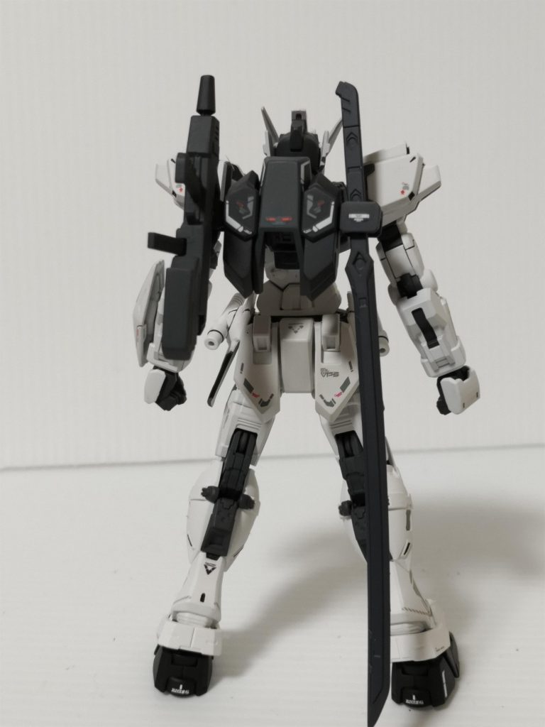 バックショットです武器は背部のラックにマウント