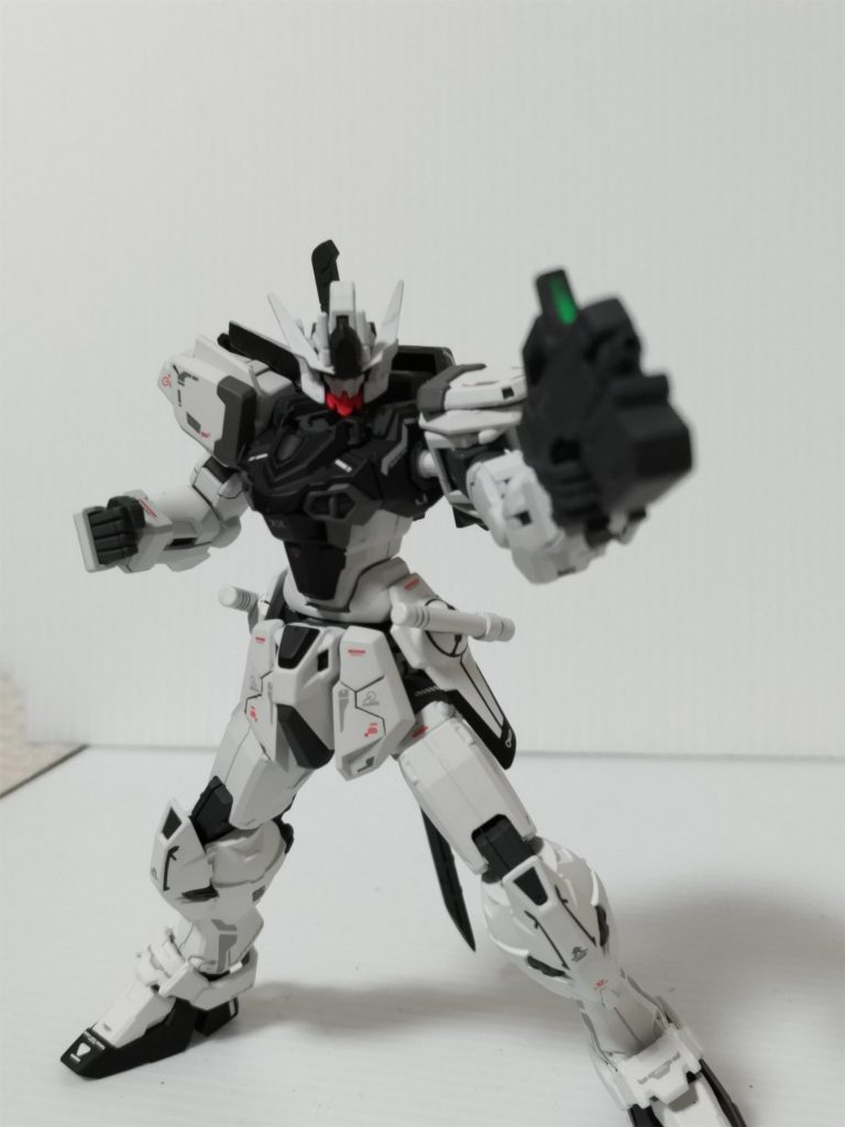 武器を構えてポーズ