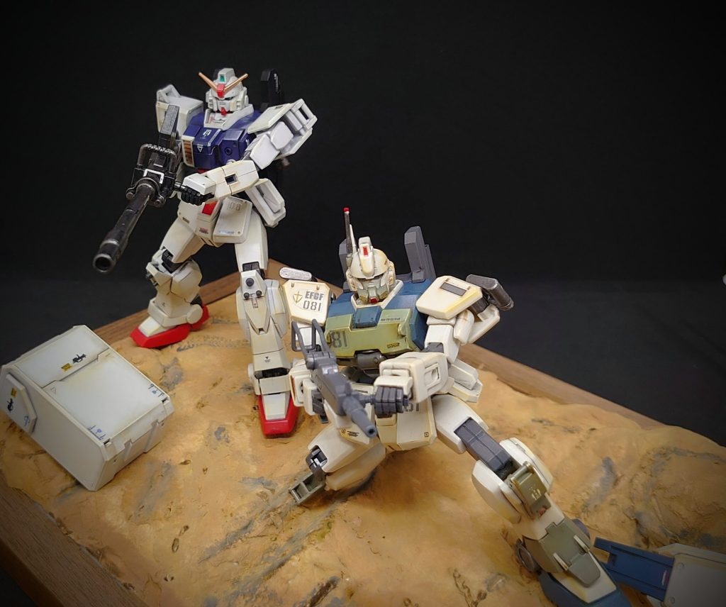 稼働も良く、良キットですね!陸戦型ガンダムと並べたくなる(笑)