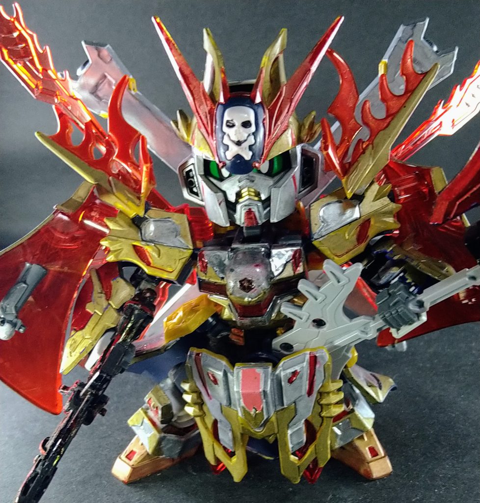 グオルルルーッ!!SDCSクロスボーンの頭部にすることで口を開いたときが甘寧よりも大きく開ける