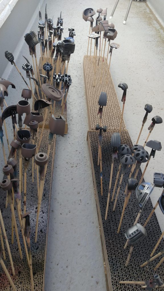 連日の猛暑日なので、乾燥が早いです。作業がはかどります。