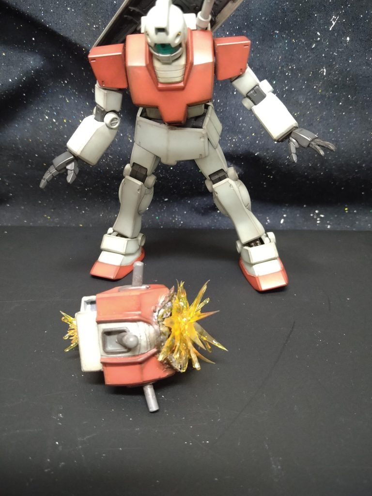 ……で、それをくっつけるとこうなりました…😆.…ジムさんも興味持ってくれた様なのでいつものアクションポーズでございます！🤗..