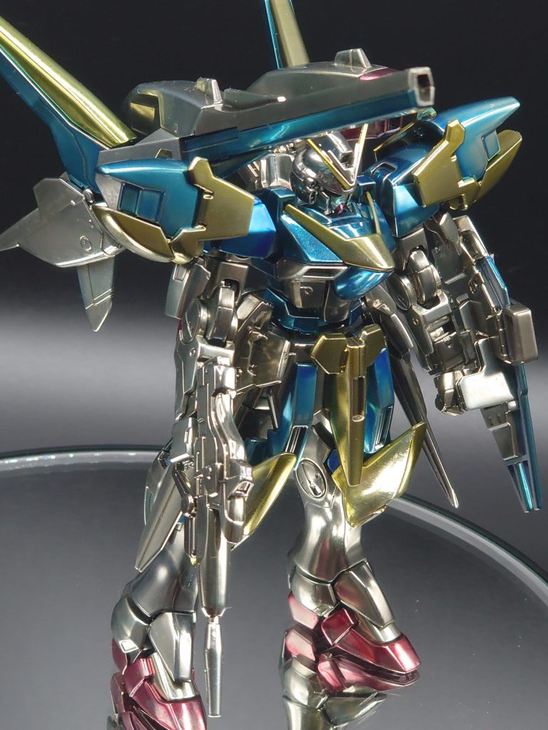 そんなわけで久しぶりの投稿はアサルトバスターの全身メッキ調塗装ですみんな大好きボーンミラーでございます