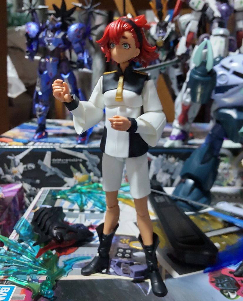 ※太字：ビッグプロトワギャン「コロニーレーザー！」→「ザンジバル！」→「ルナマリア！」→「アンクシャ！」→「ヤクト・ドーガ！」→「GUNSTA！（ガンスタ）」→「タヌキ！（スレッタの裏読み）」ビッグ「タヌキだと！？」※通常はスレッタだが、裏読みになると「タヌキ」や「水星女（すいせいおんな）」「花婿」「ホルダー」等があります。他にも変なあだ名がありそうですけどね……