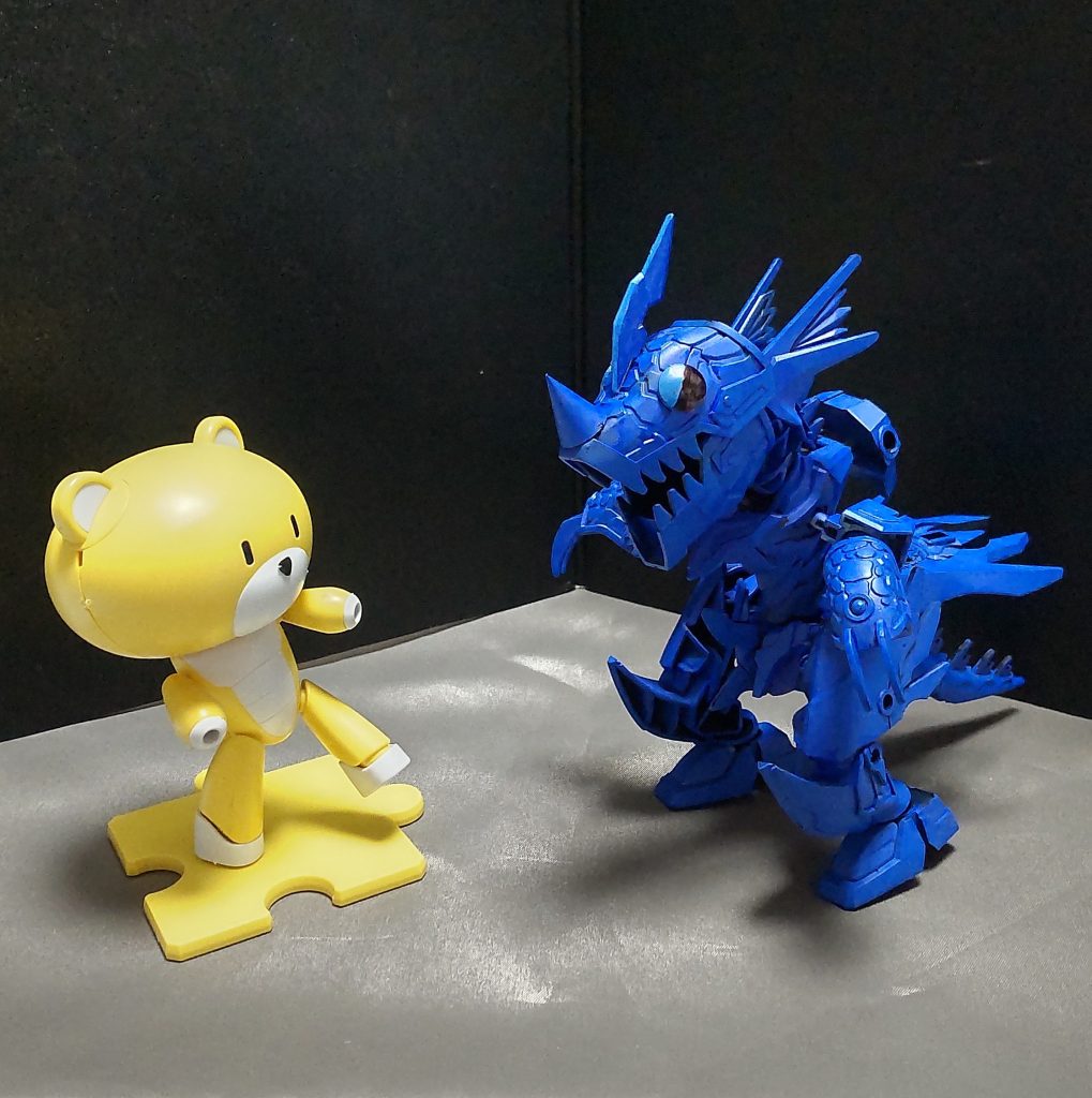 ビッグ「うーむ、ここまでやるとは見事なものだ！よし、合格だ！」プチ「やったぜ。」見事クリアするとレベルに応じたポイントをゲット出来ますが、もしパーフェクトだった場合、スペシャルボーナスセブンアップのボーナスが発生し7倍になるというオマケがあります。※元々は残機が７つ増えるボーナスです。もし、かみさまコースでパーフェクトをキメたらビルダーランキングが最下位だとしても、１桁まで跳ね上がるでしょう。その為、MS戦に自信がないビルダー達はかみさまコースのワギャンに勝つ為に日々研究を重ね、今日も勝負を挑むのであった。……これは普通のワギャンっぽいのも作ったほうがいいのかな？