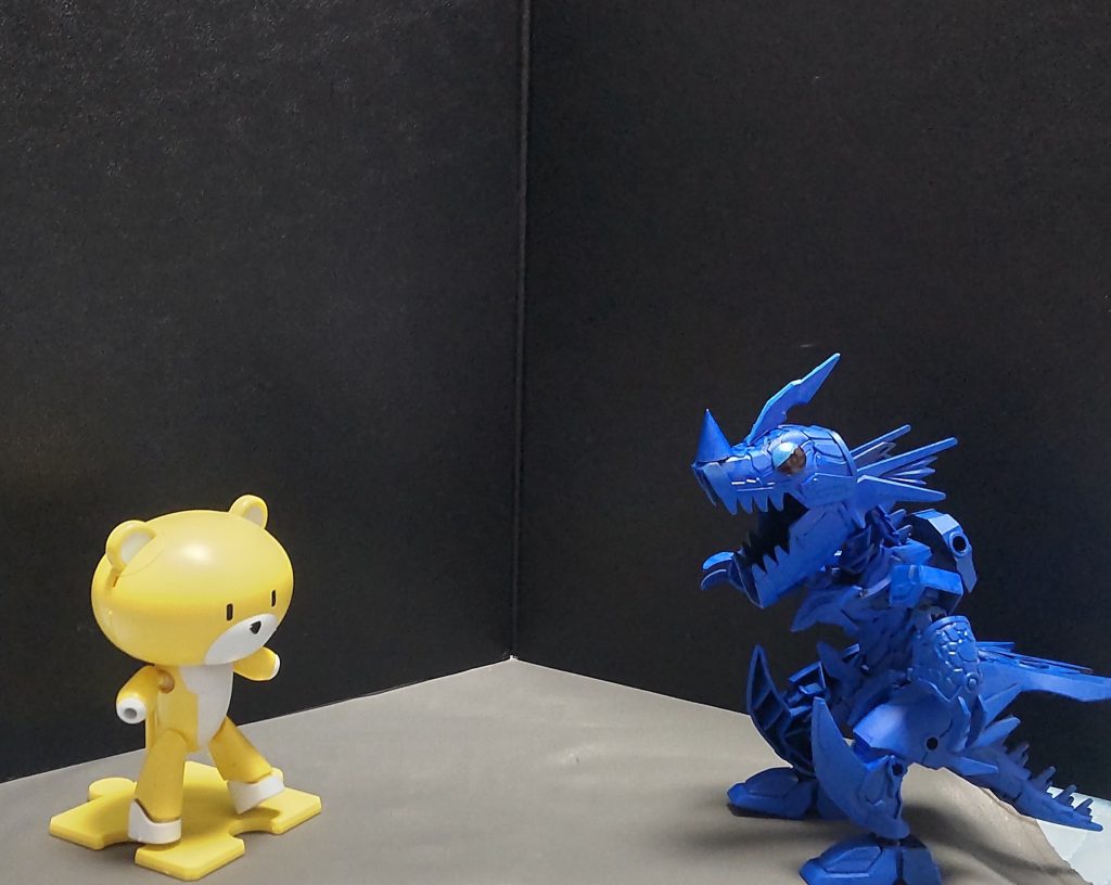 「その通りだ。俺は他の連中のように甘くはないぞ。前に勝負を挑んで来たドクターデビルとかいうやつと同じ様に叩き潰してくれるわ！」どうやらGBNにもドクターデビルがいるようです。