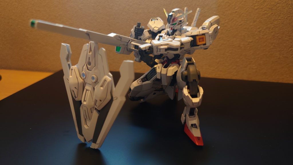 陸戦型ガンダム打ち。 盾はなんかこういう形状にも出来ました。