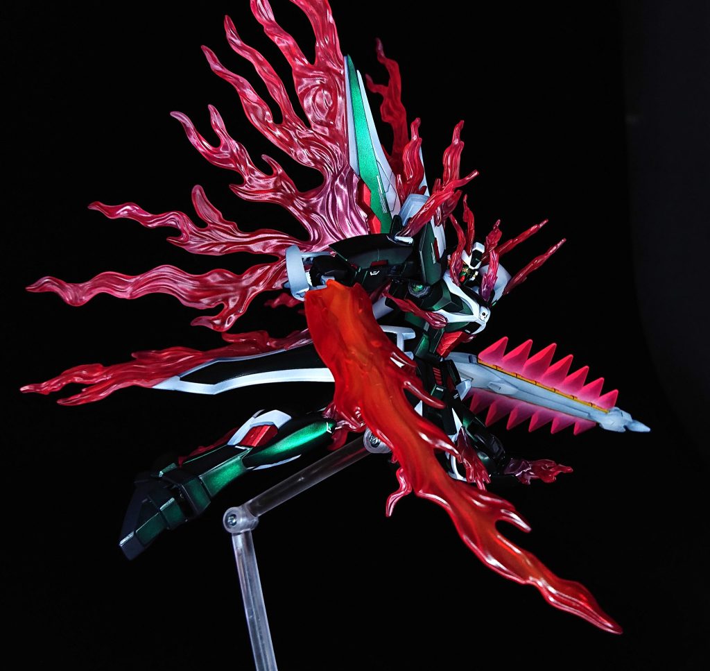 フレイムソードカラーはEXVSを参考にしファントムライトと差別化クリアーオレンジ→周囲にクリアーレッド→中央にキャラクターイエロー→EXクリアー