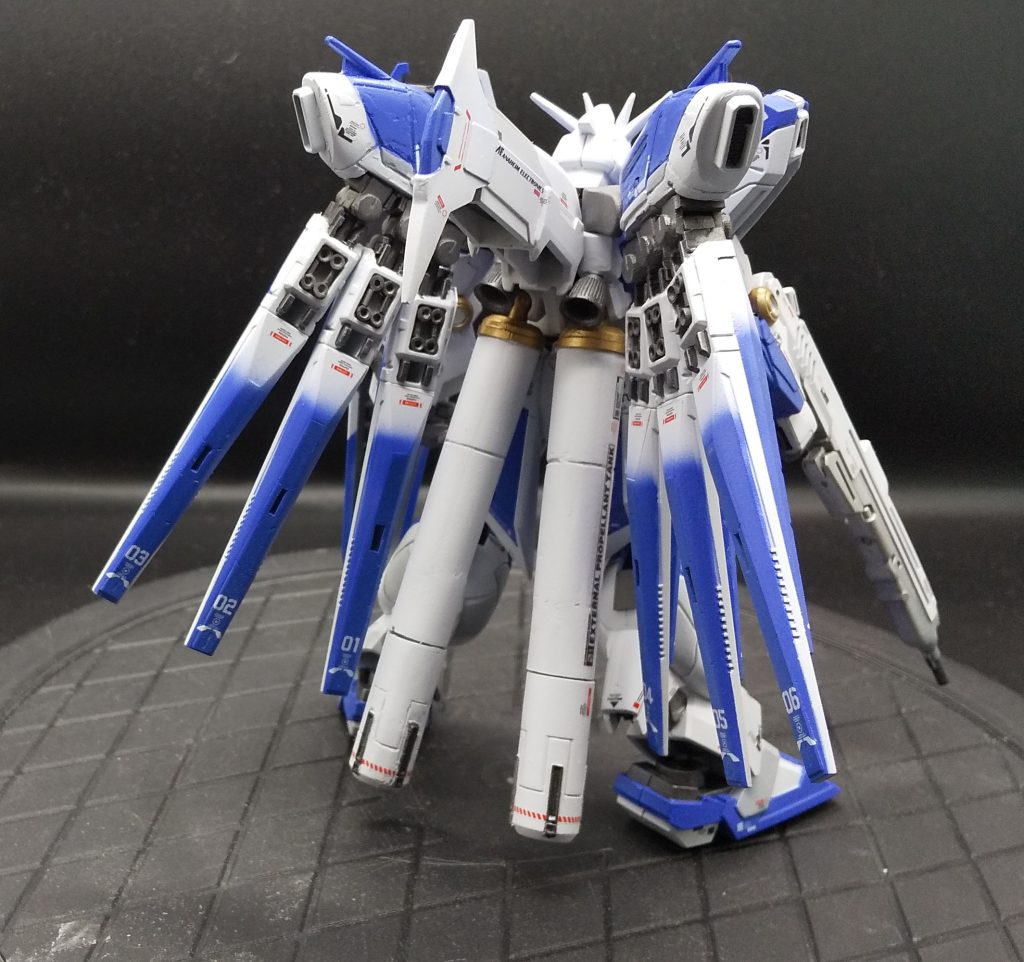 背面はそのままだと肉抜きが多いので、集中的にやった部分です