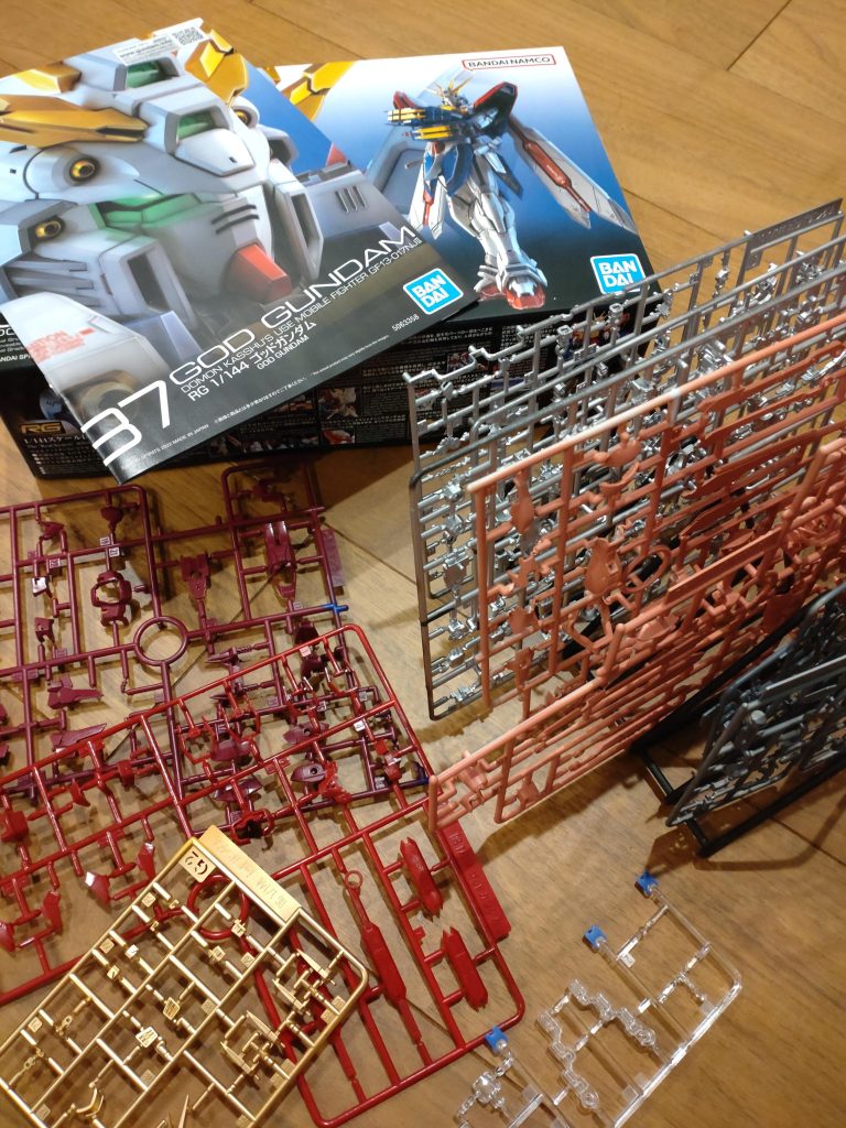 スミ入れを挑戦もパーツの細かさに断念ランナー全塗装に方向転換の図