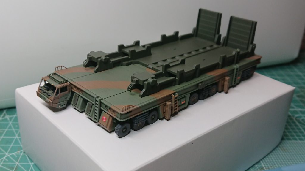 1/144 EXモデル 陸上自衛隊っぽいガンダム トレーラー–2枚目/制作者：@heigorou117