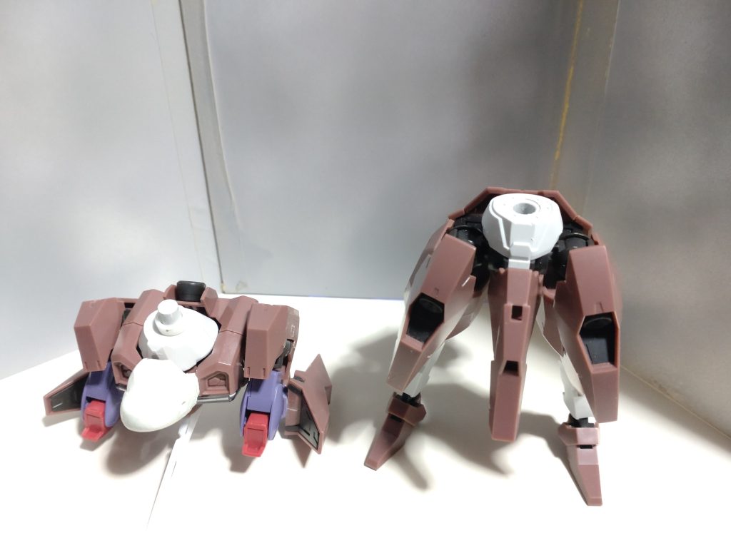 あとプラ材で腰を少し延長してます。