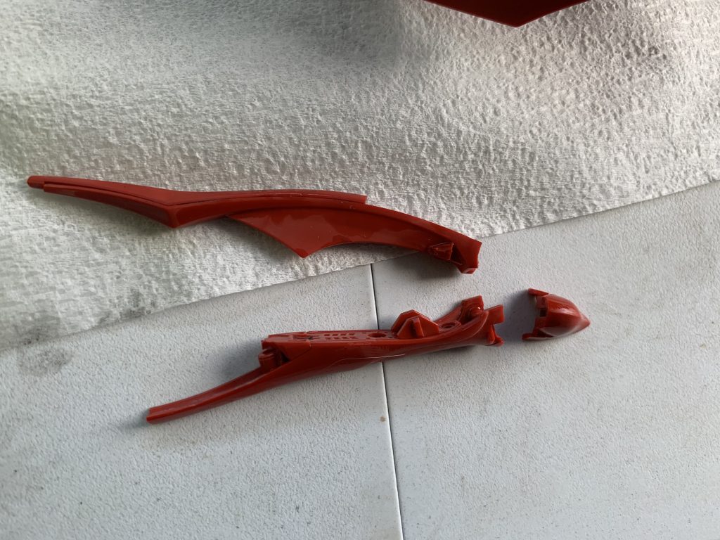 パーツ、折れる(計8箇所)(失敗3)