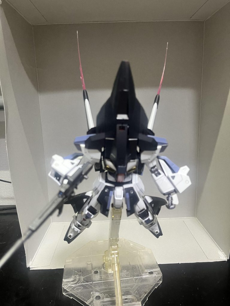 変形している姿を。バックパックのフードを展開して肩アーマーを跳ね上げ固定