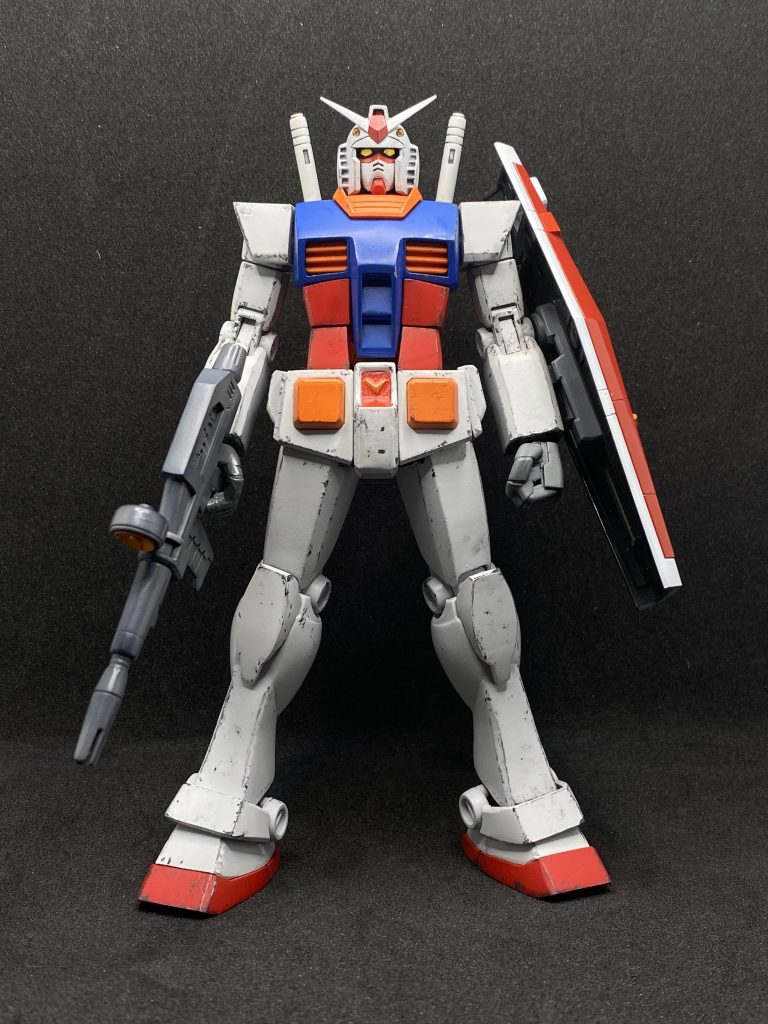 チッピングをして使用感を出しました。改造跡を消すのにもってこいです。