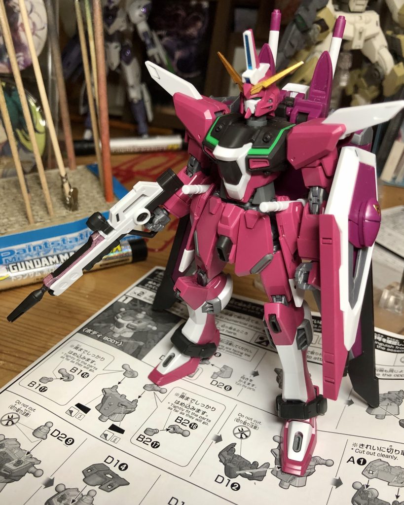 ∞ジャスティスガンダム　ごくごく部分塗装（ほぼ素組）–2枚目/制作者：shiratama