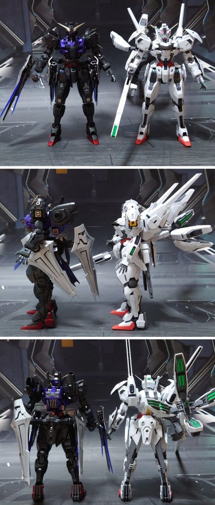 ガンダムキャリバーンとの比較。