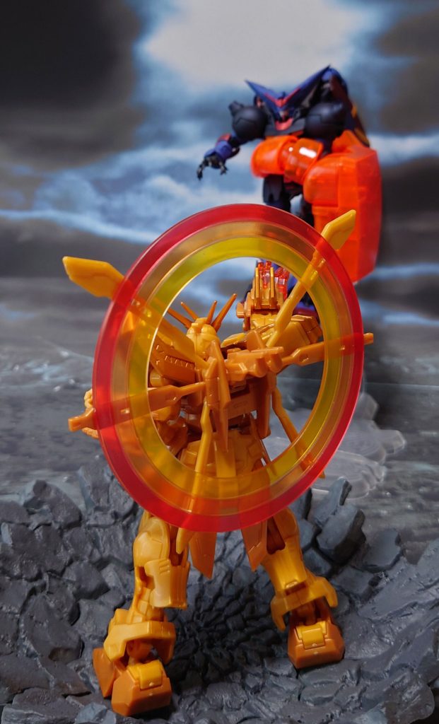 “石破!天驚!ゴォォォッド!フィンガーァアアっ!”HGFCマスターガンダムとの対決。