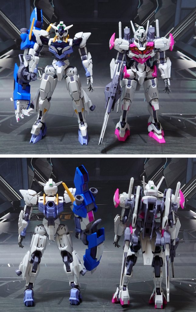 原型機となるガンダムルブリスとの比較。