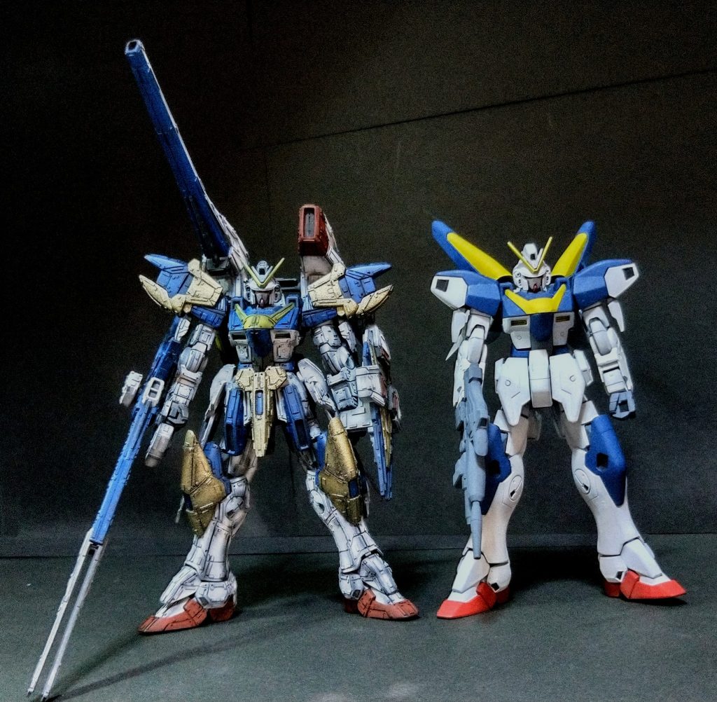 私ド忘れしてたのですが、前に友人に依頼されてノーマルのV2を作ってました!たぶん20年位の技術の差がこんなに💦💦💦それでも楽しく製作できました😊😊