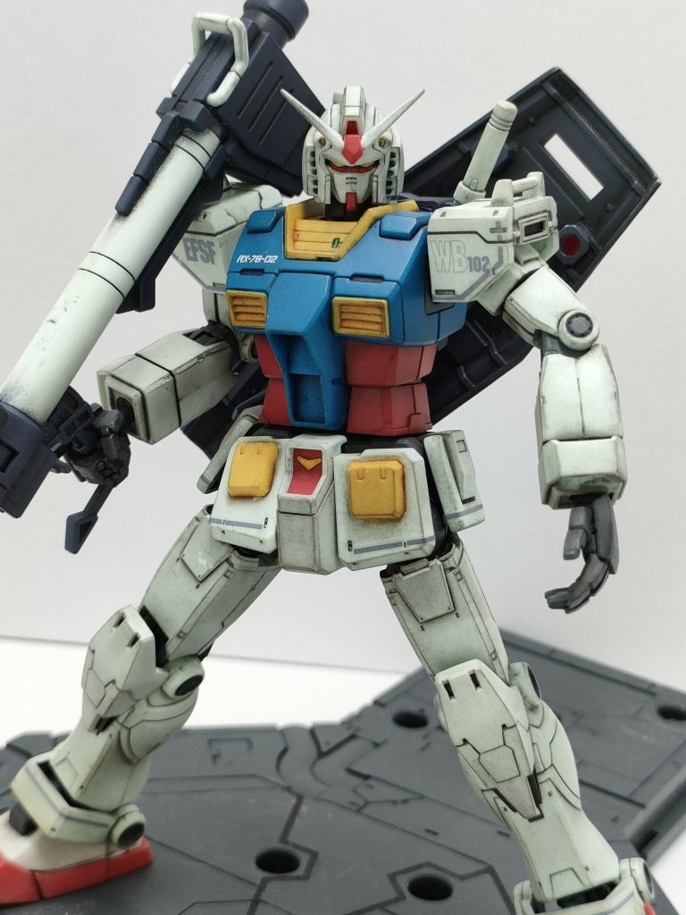 バズーカは発射ポーズ決まらず、構えで決めるw珍しく正面ショットが決まりました😎✨