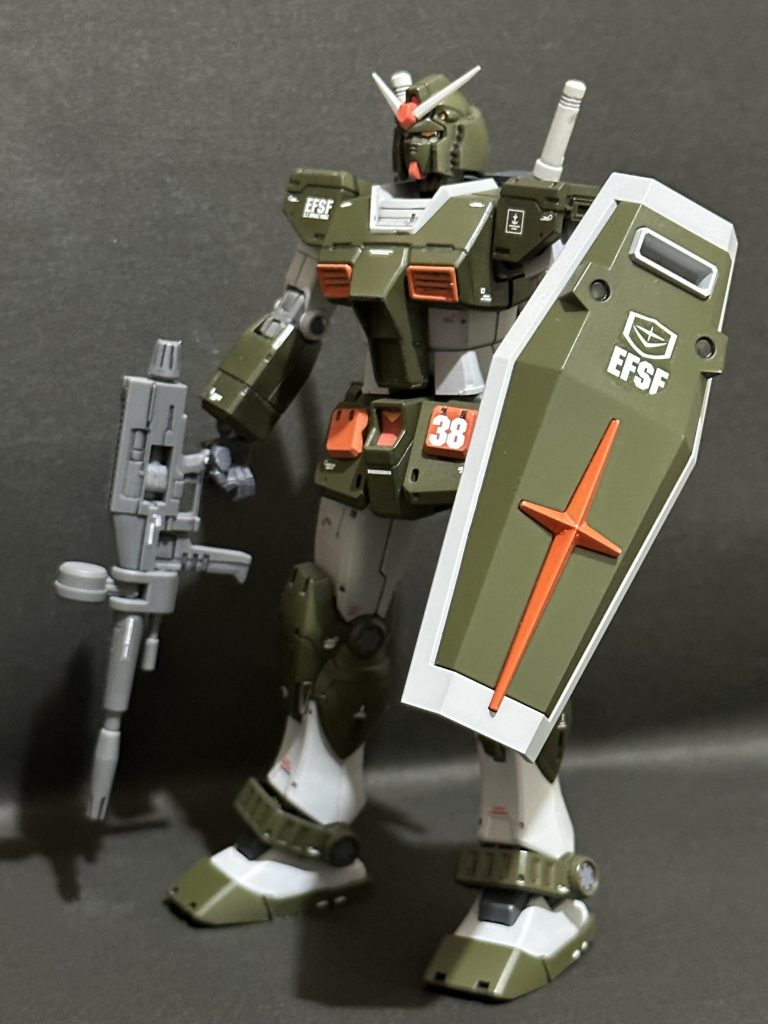 ライフル、シールドはオリジンガンダムから。