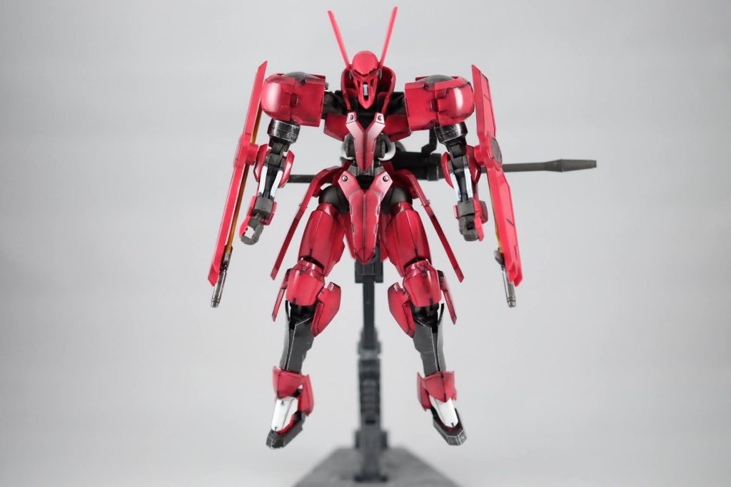 正面からのポーズ