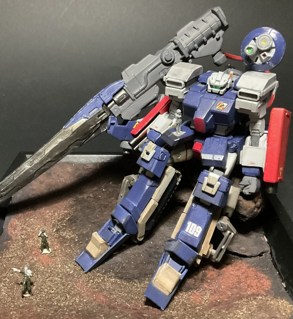 ウェザリングはドライブラシ銀、エナメル黒、リアルタッチマーカーのブラウン1で場所によって変えてみました。