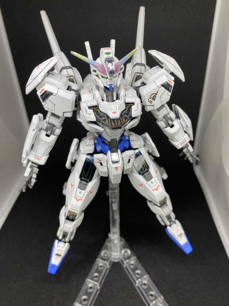 ビットオンフォーム今回、バックパックやバリアブルロッドライフル等目立つ合わせ目は段落ちモールド化にて処理してあります