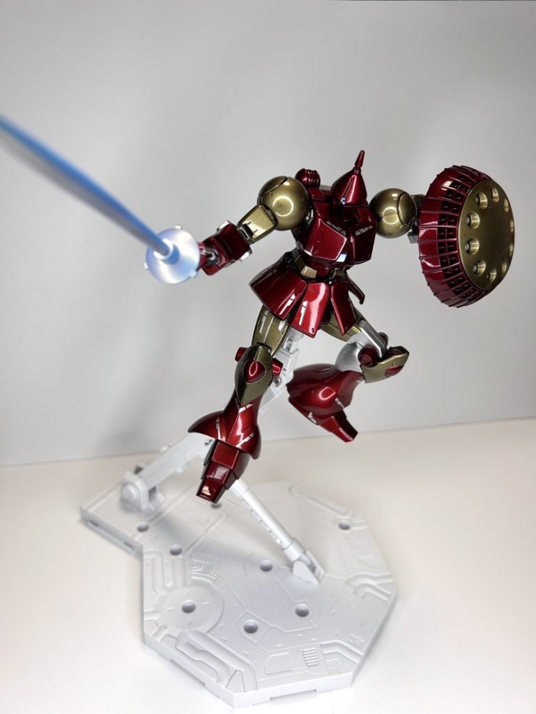 白背景、、ビームのカラーリングで武器を塗装しました☆