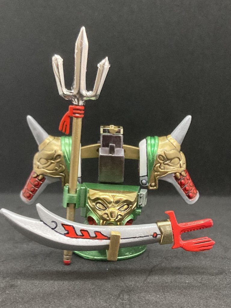 槍の先はシルバーフィニッシュを使用。初めて使用しましたが、塗装ではできない鋭い光沢がいい感じ。