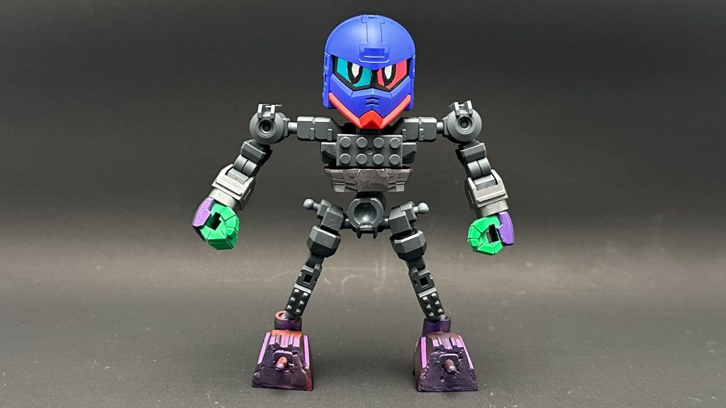 クロスシルエットフレームをベースに、ブロックやボールデンジョイントで換装しやすくしています。