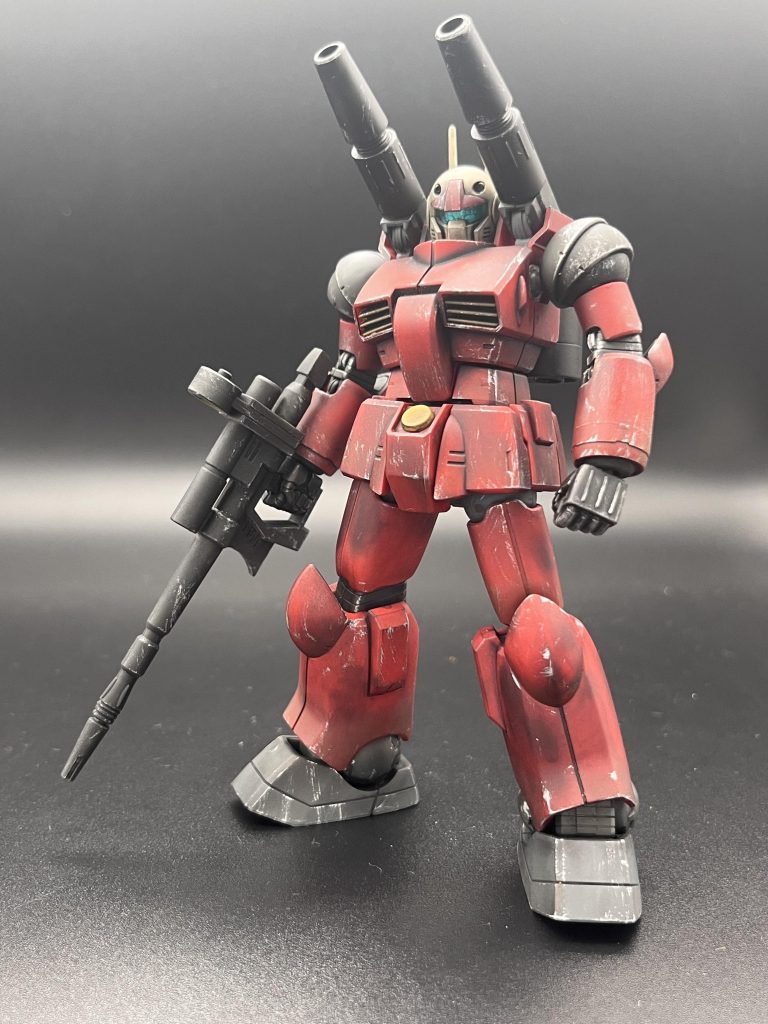 正面。ついついドライブラシをやりすぎてしまう。