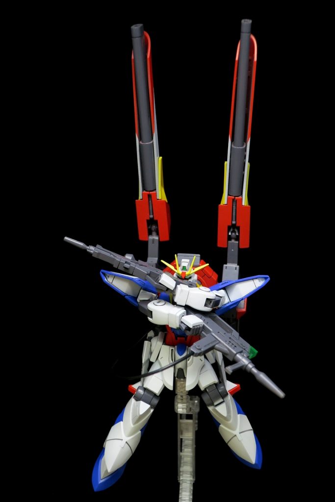 オーバーブーストのバスターモード最大出力構え。終わらない明日へのハイペリオンのフォルファントリーと同じような貯めるモーションをとるのが好きです。