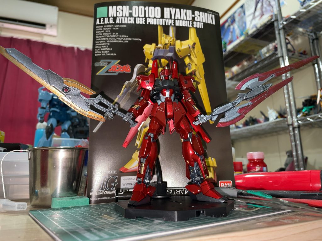 MSN-00100 百式 red strike–2枚目/制作者：薩摩模型塗装工務店