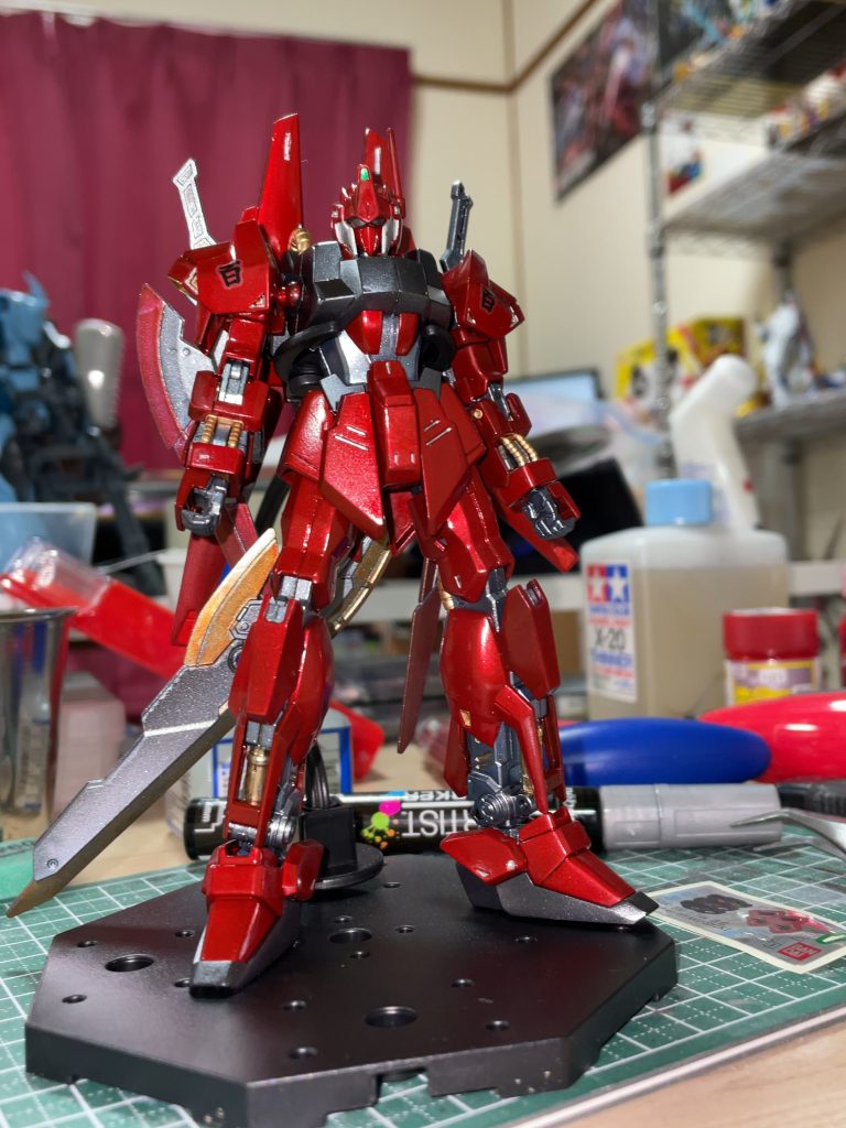 MSN-00100 百式 red strike–4枚目/制作者：薩摩模型塗装工務店